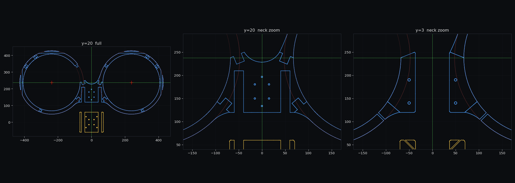 Plan view of the generated airframe with the full carbon cage